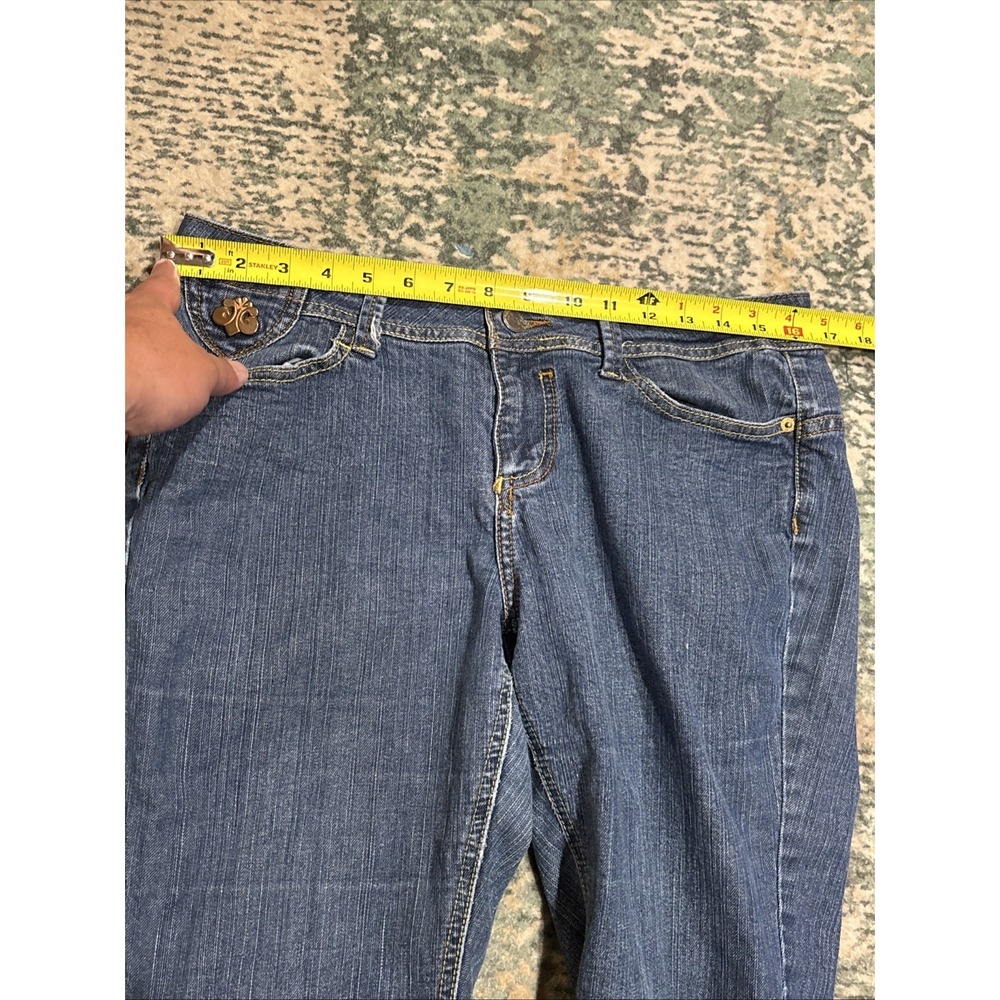 Dercon denim capris Vintage Size 13 Embellished - Picture 7 of 9